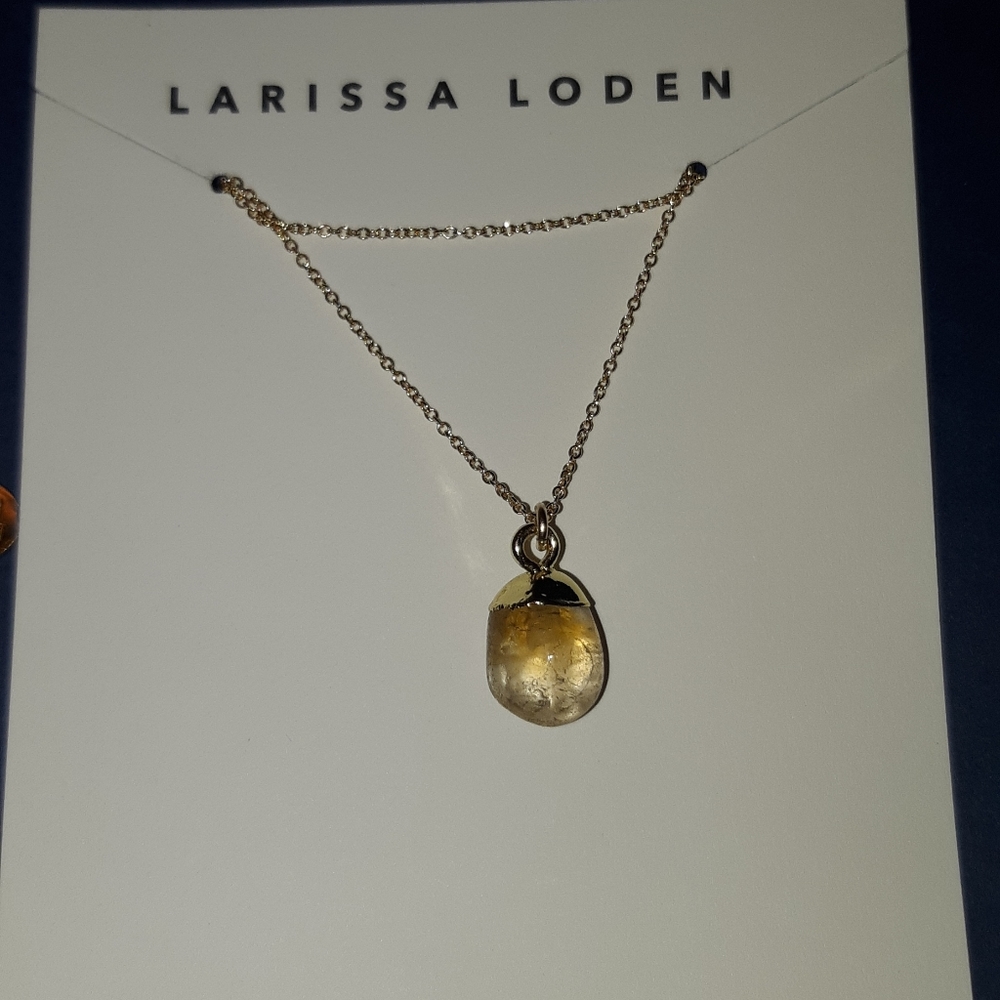 Larissa Loden rounded gemstone necklace, citrine
